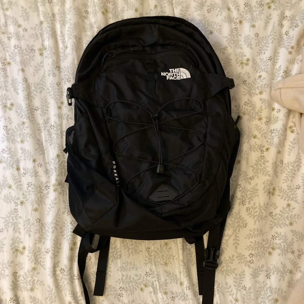 North Face Borealis back pack (unisex, all black)
